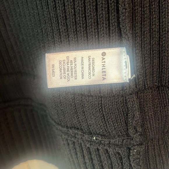 Athleta Black Sweater Jacket - Picture 6 of 8